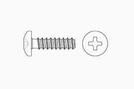 PLASTIC SCREW WITH PAN HEAD