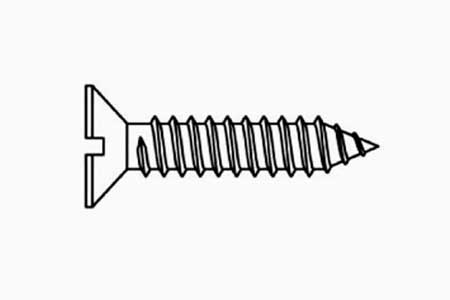 SLOTTED COUNTERSUNK HEAD TAPPING SCREWS